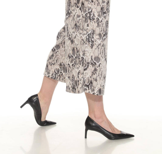 Joseph Ribkoff - Snakeskin Print Culotte Pants
