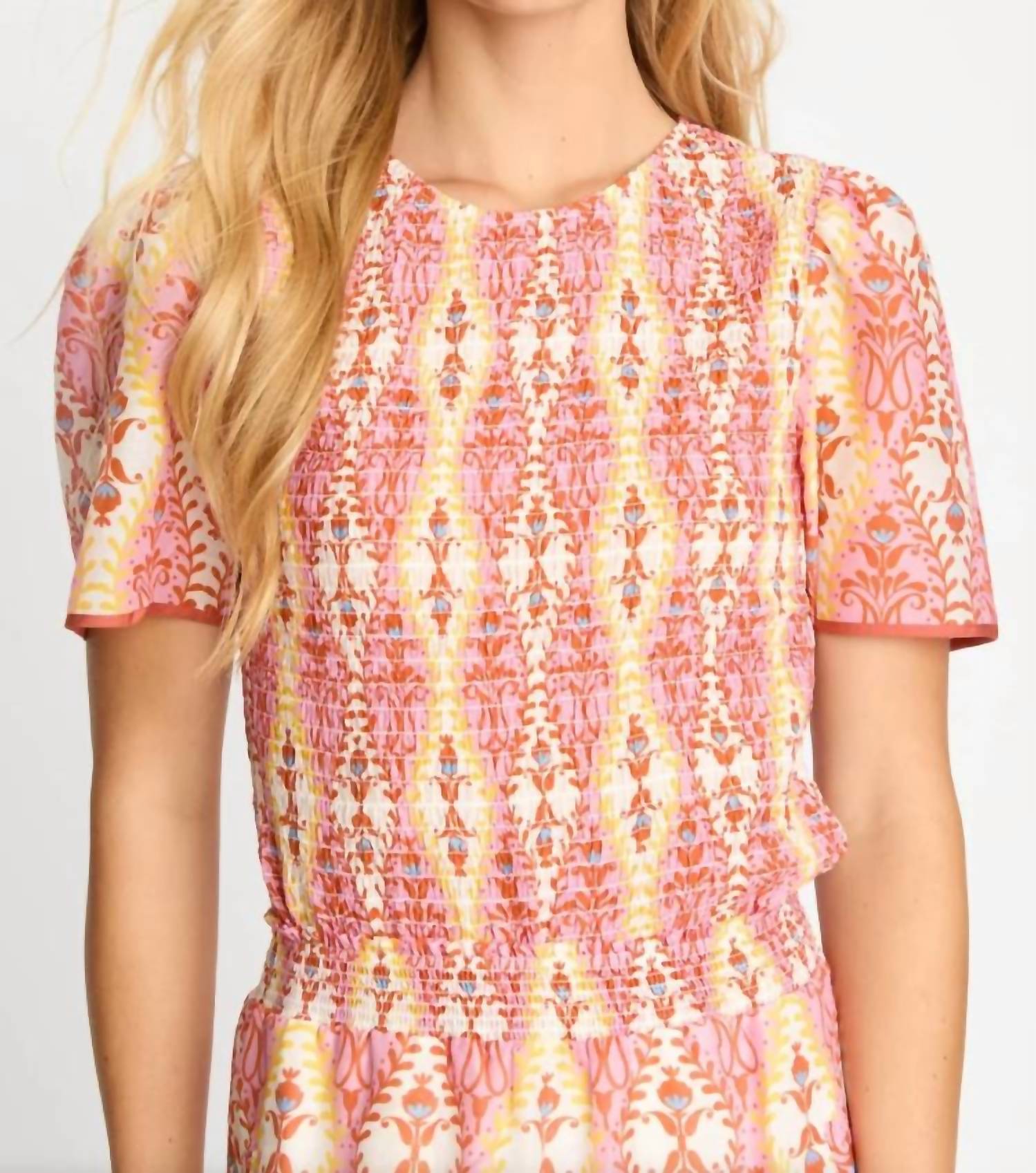 Caballero - Delta Smocked Top