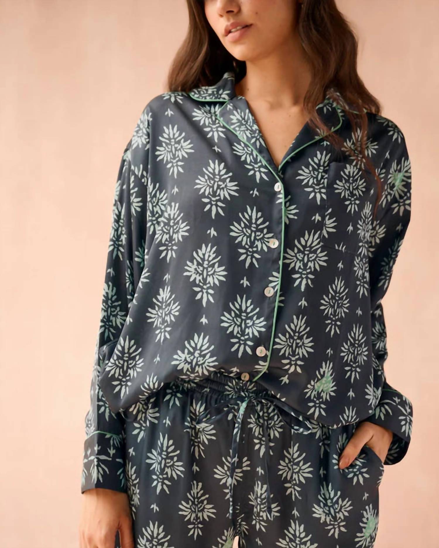 Omika - Long Sleeve Pj Pant Set