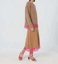 Lingua Franca - Acorn Bianca Crew Neck Sweater