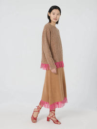 Lingua Franca - Acorn Bianca Crew Neck Sweater