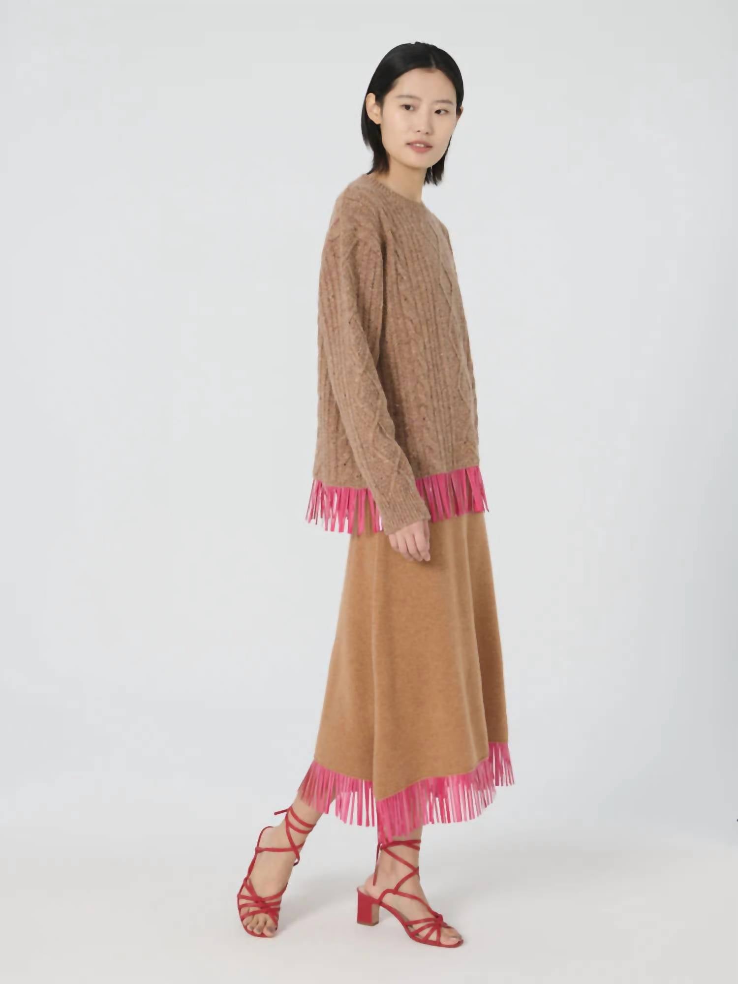 Lingua Franca - Acorn Bianca Crew Neck Sweater