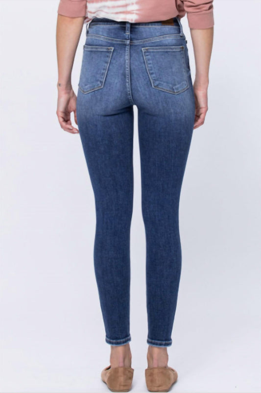Judy Blue - Hi-rise Button Fly Skinny Jeans