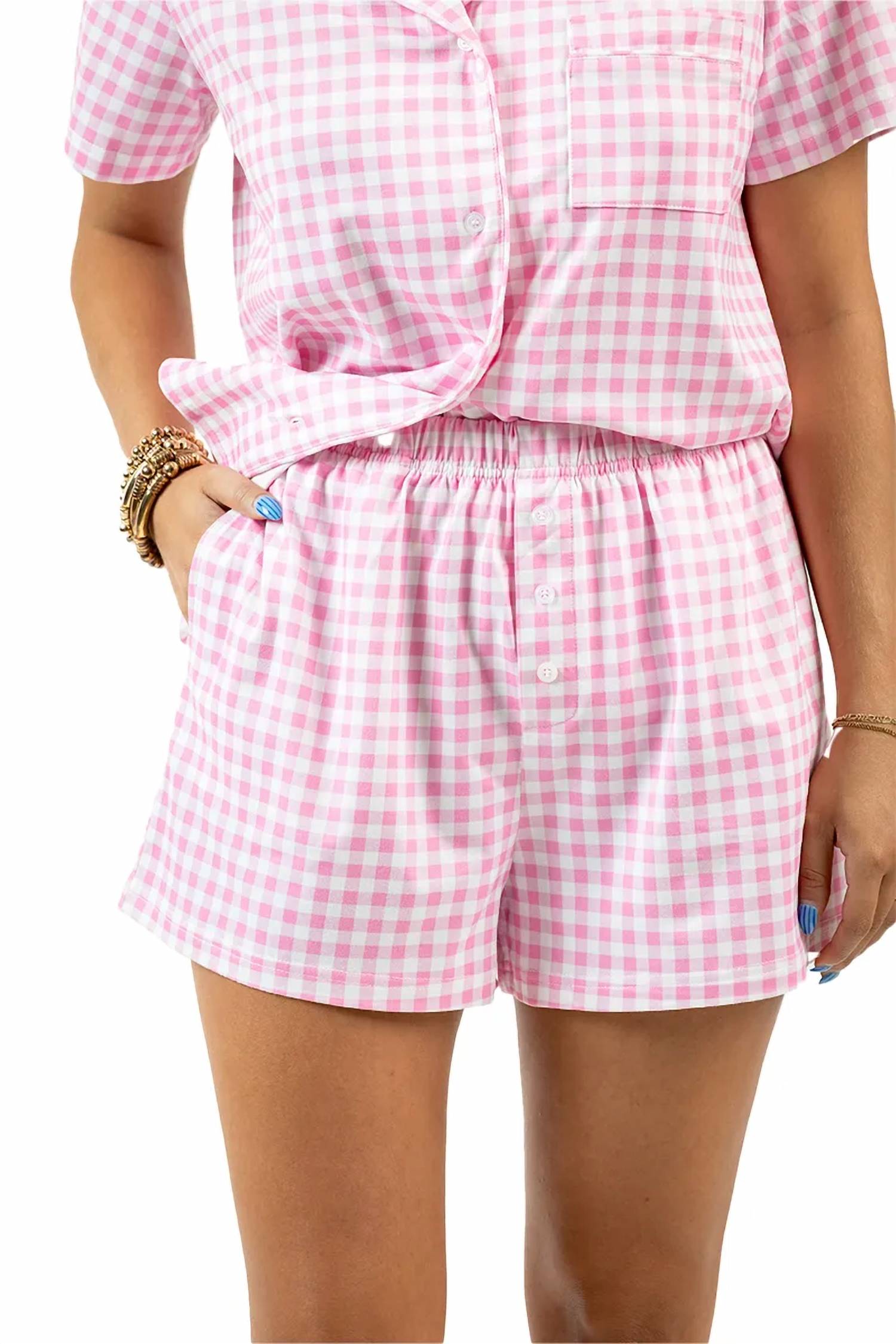 Katydid - Plaid Pajama Set