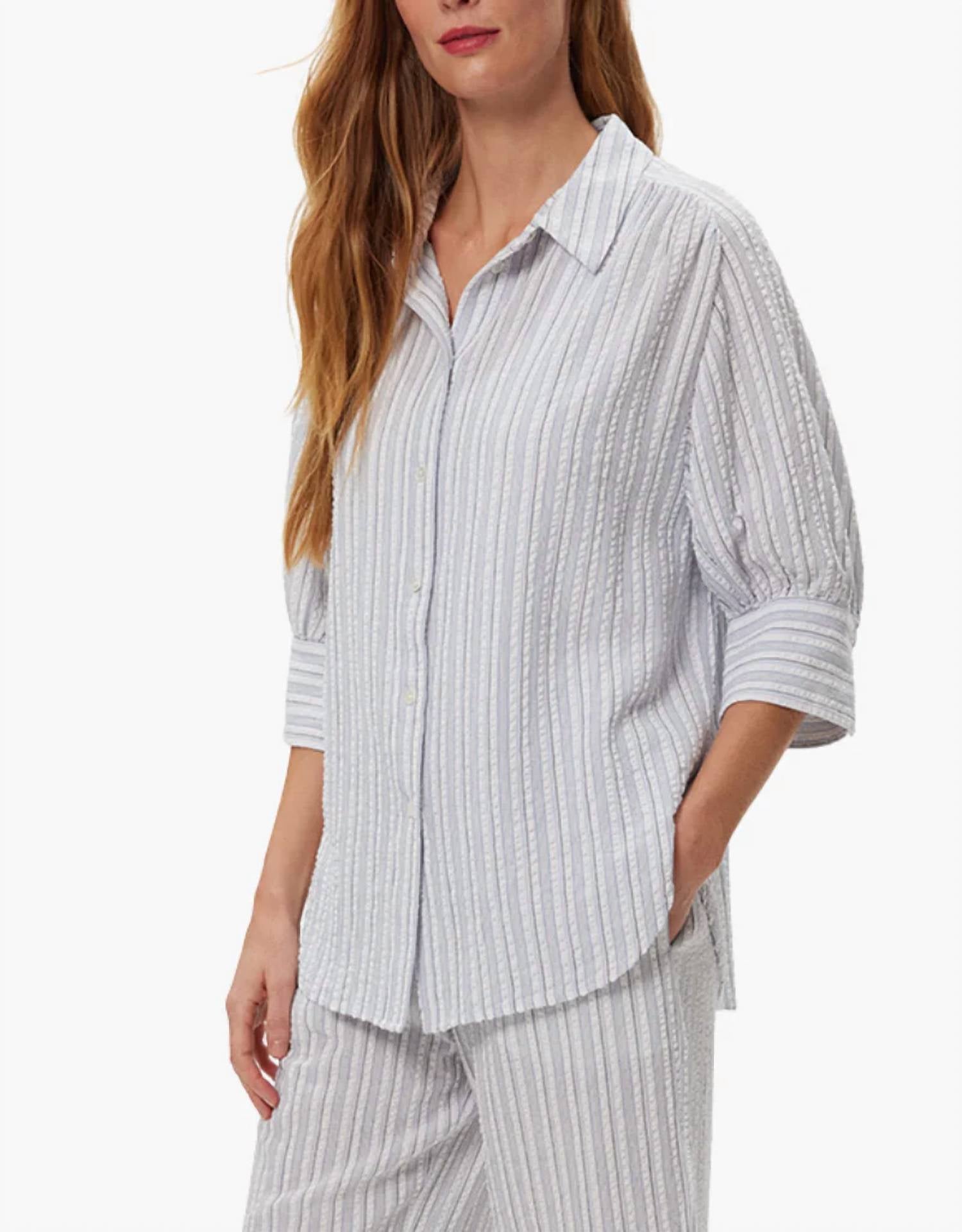 Michael Stars - Catherine Puff Sleeve Button-up