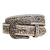 ARIAT Women's Leather Belt in white - women's accessory