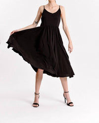 Woven Spaghetti Strap Dress