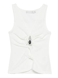 Christopher Esber - Women's Crystal Pendant Twisted Keyhole Tank Top
