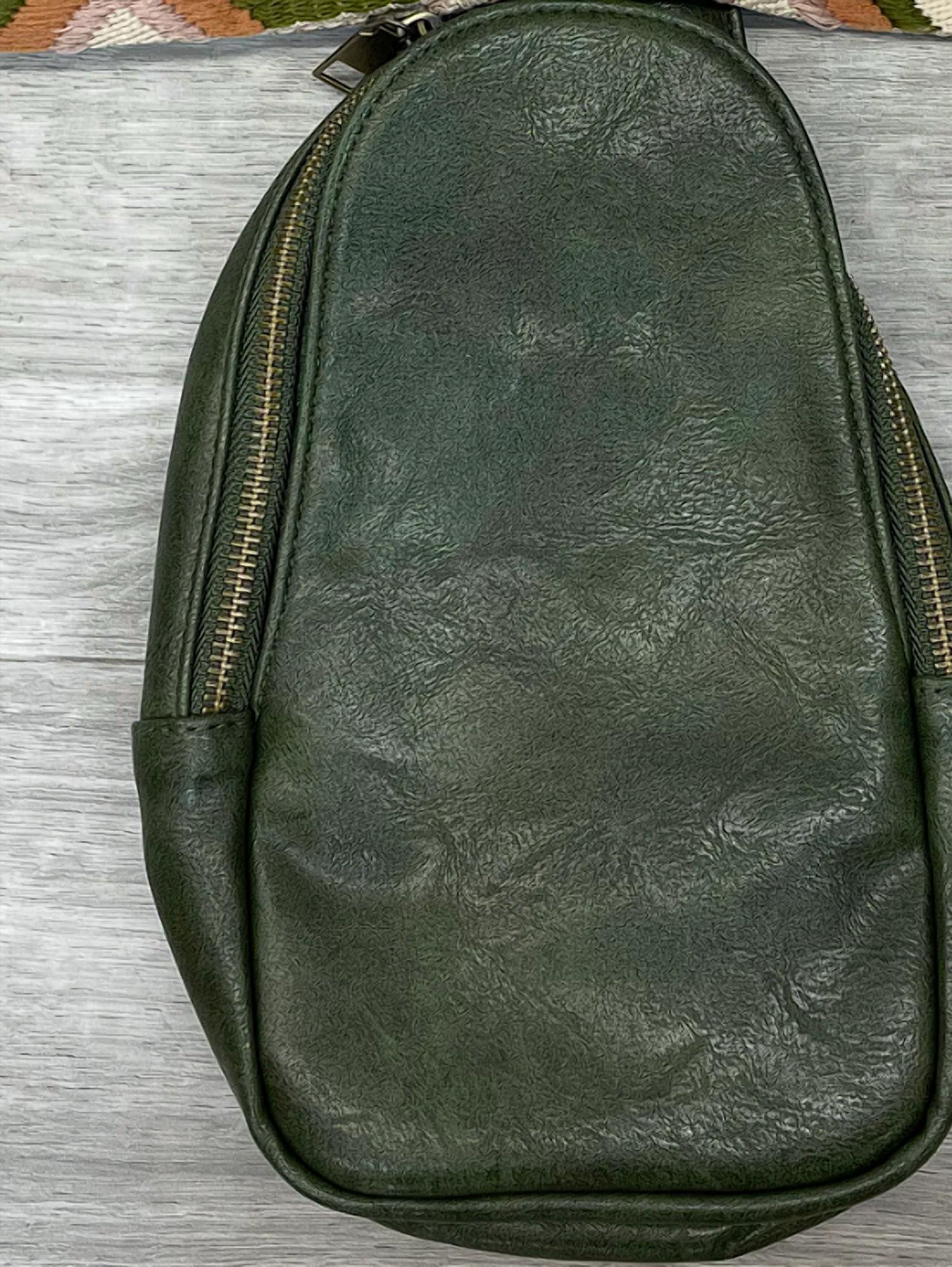 Zenana - Women's Vegan Leather Sling Crossbody Bag