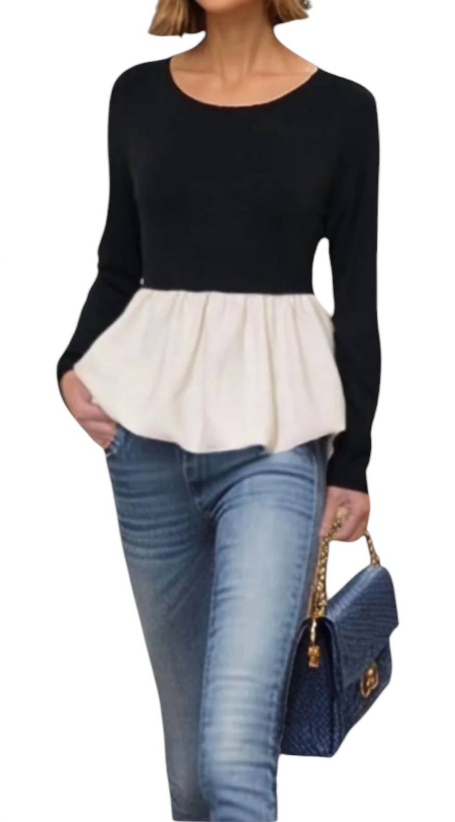 Vava - LUCY BUBBLE HEM TOP