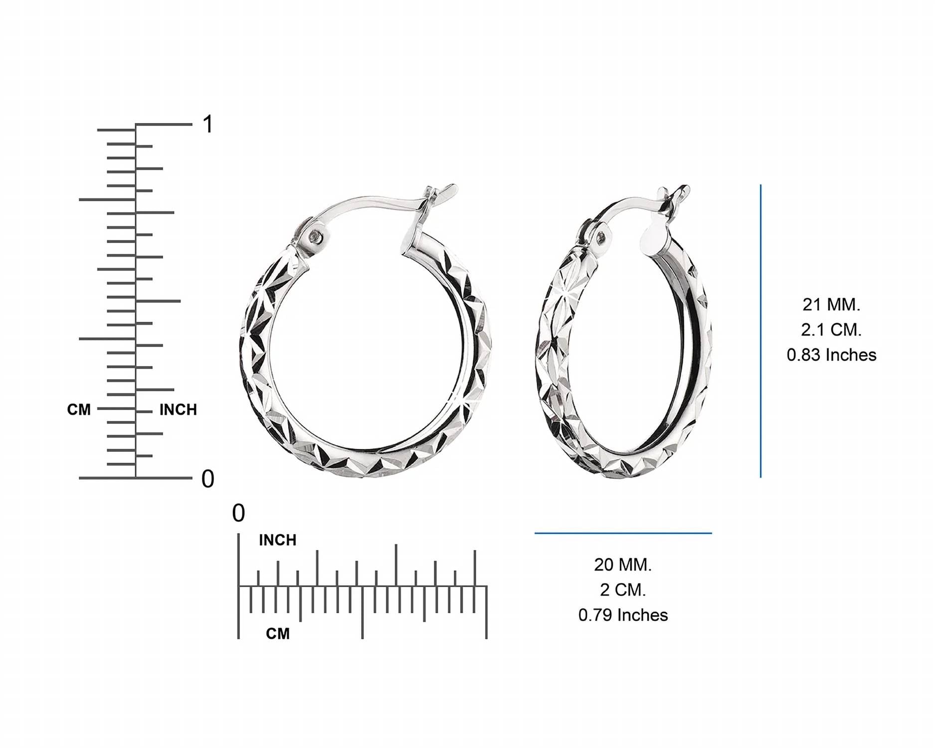 Gold & Honey - Women's Small Hoop Earrings - Set Of 2