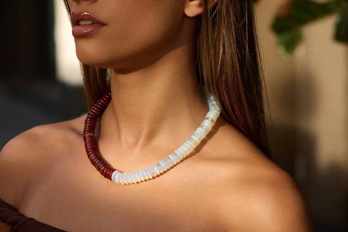Adriana Pappas - Women's Double Gemstone Necklace
