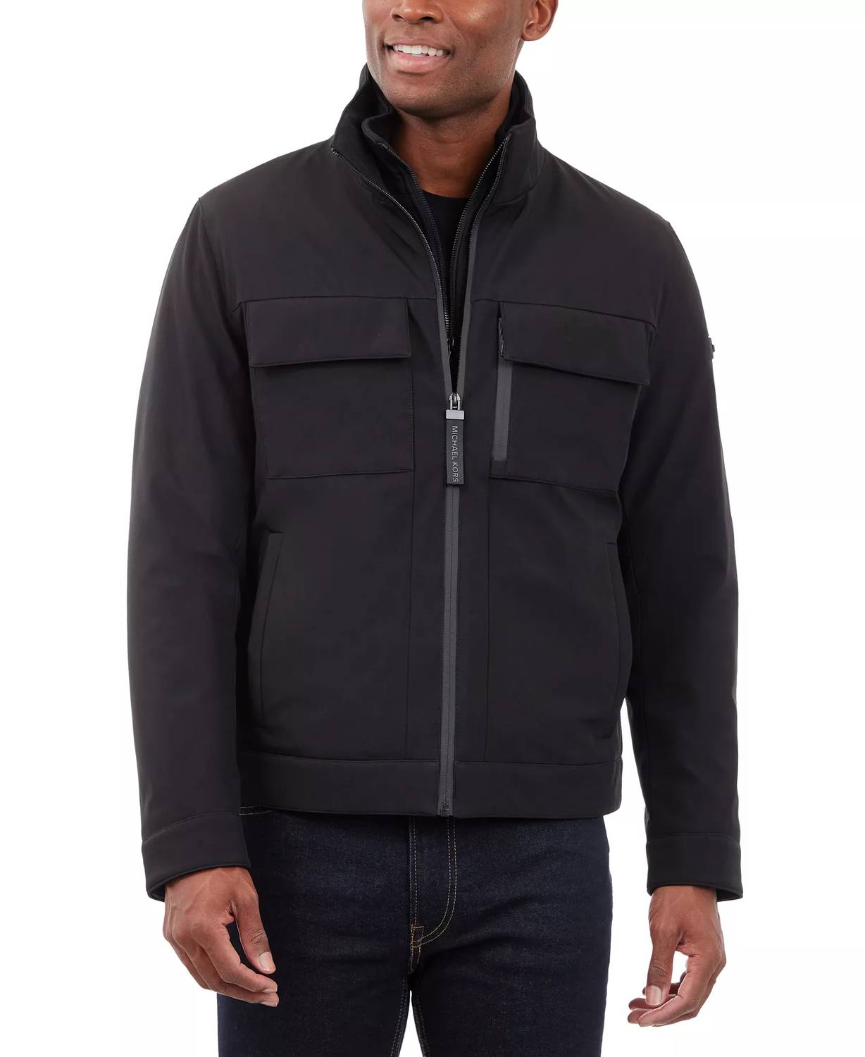 Michael Kors - Belgravia Woven Zip-up Jacket