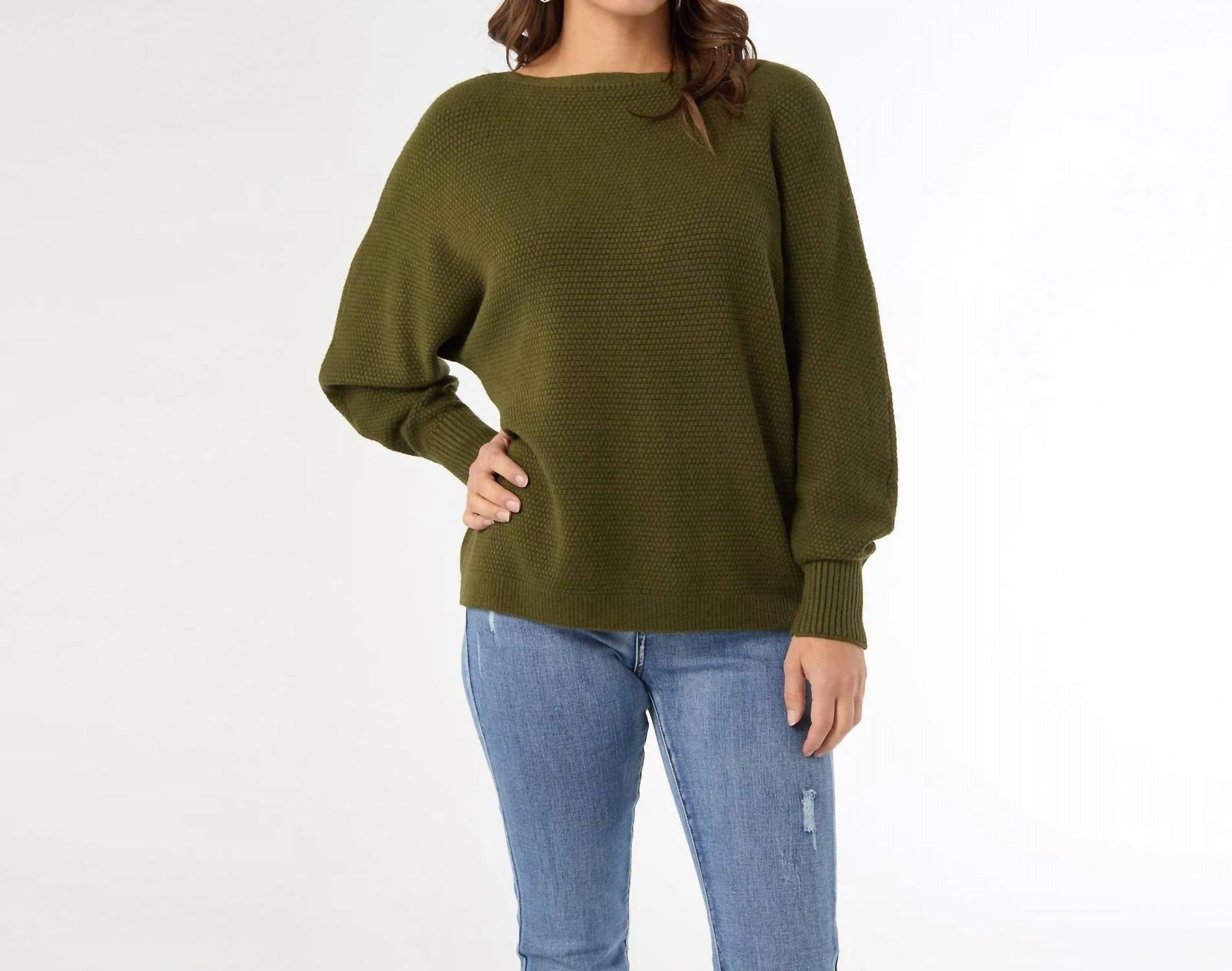 Coco + Carmen - Relaxed Sweater With Lattice Back