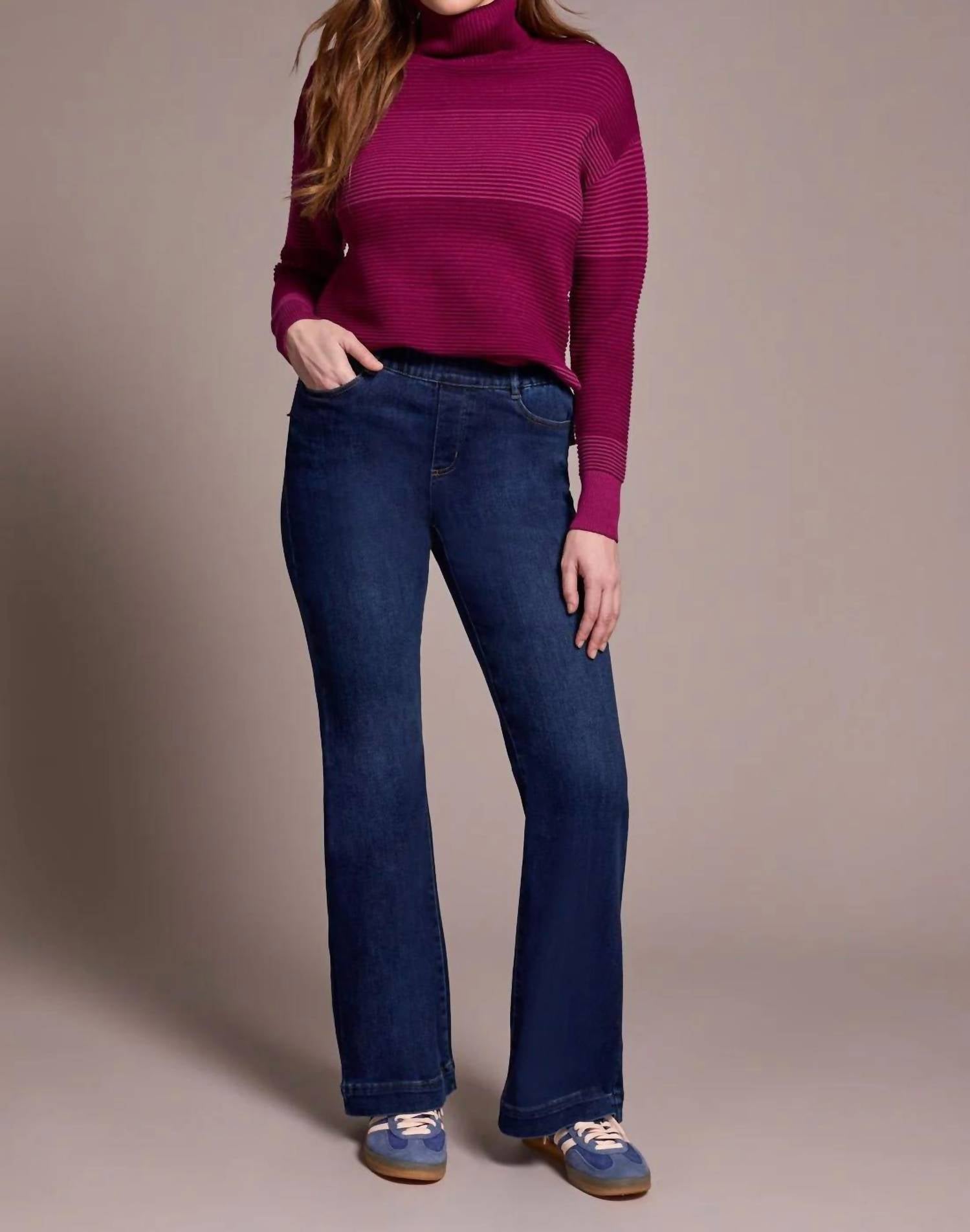 Tribal - Audrey Boundless Stretch Denim Pull On Flare Jeans