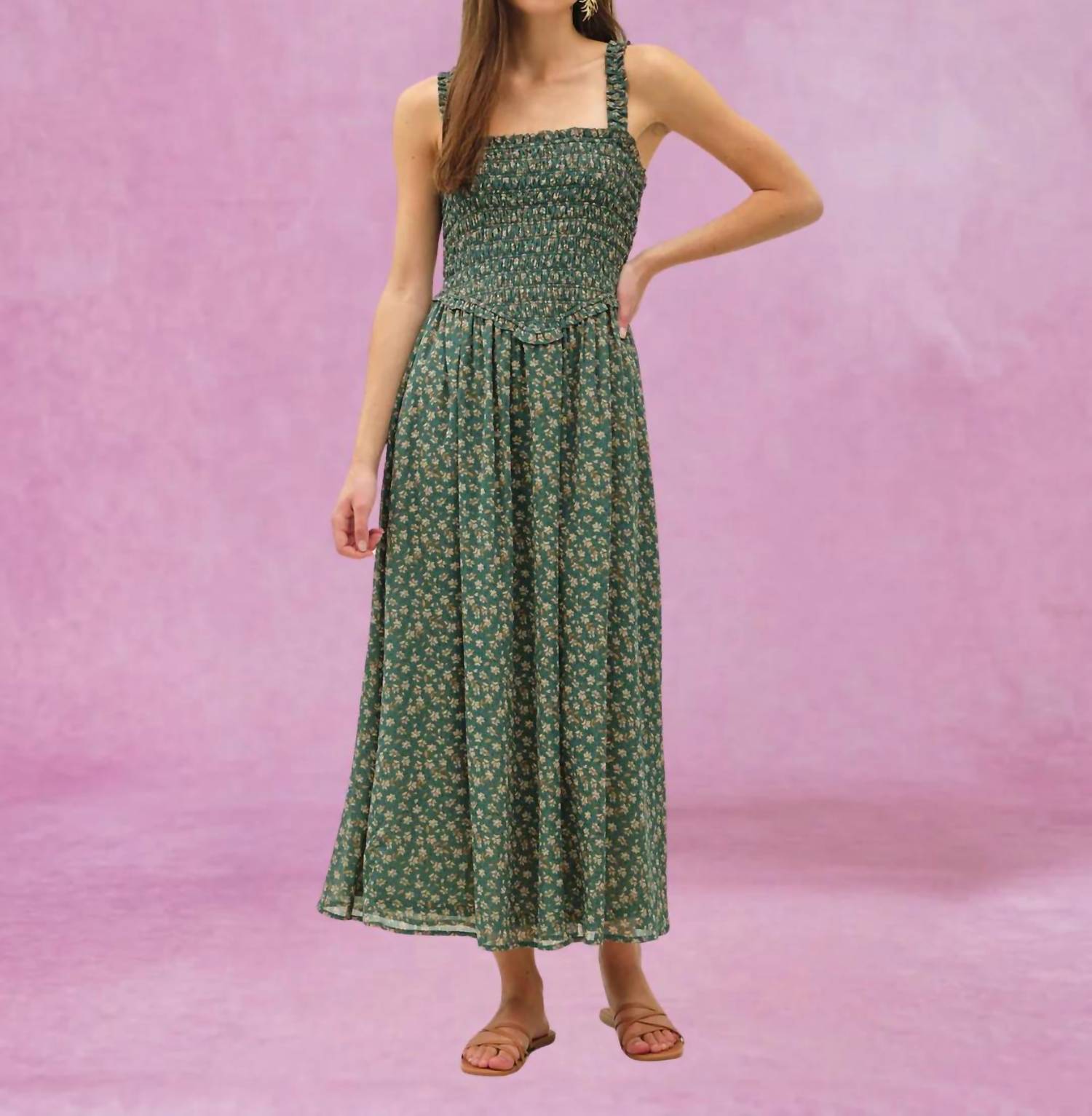 Be Cool - Floral Print Midi Dress