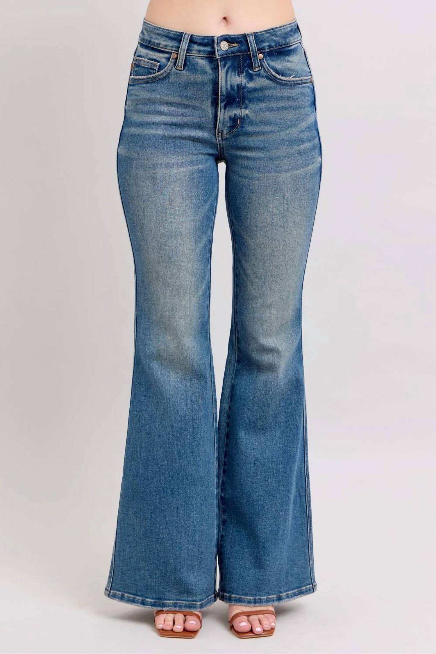 Judy Blue - Mid Rise Tummy Control Vintage Flare Jeans