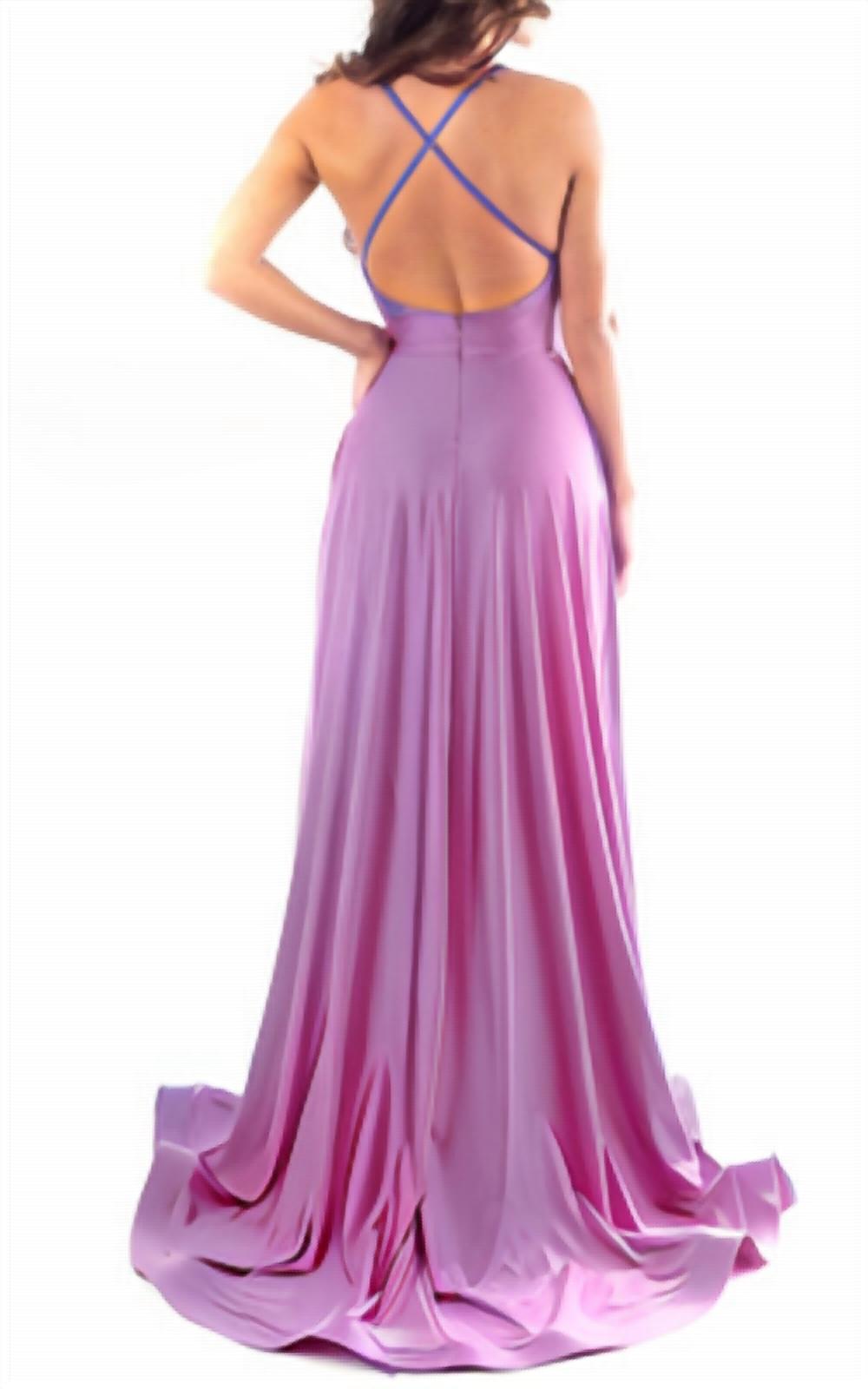 Jessica Angel - Jersey A-line With Slit Dress