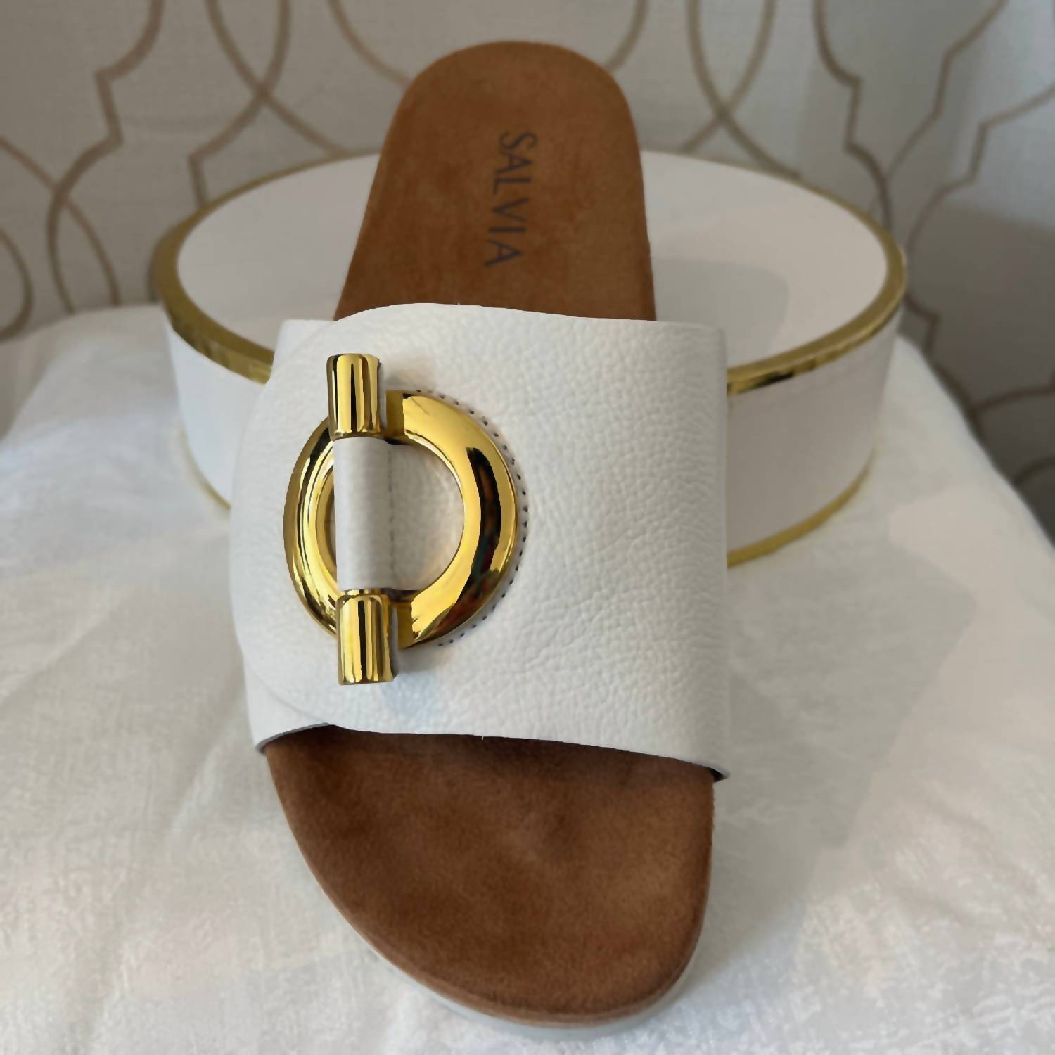 Salvia Women's Denni Sandal in white - women's sandal - view 4