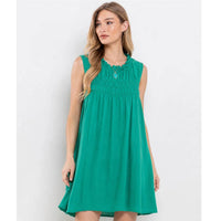 Ces Femme - Ruffled Chiffon Mini Dress