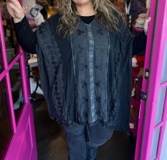 Young Threads - Bohemian Tapestry Poncho