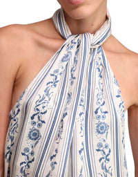 Sabina Musayev - Courtney Patterned Halter Top