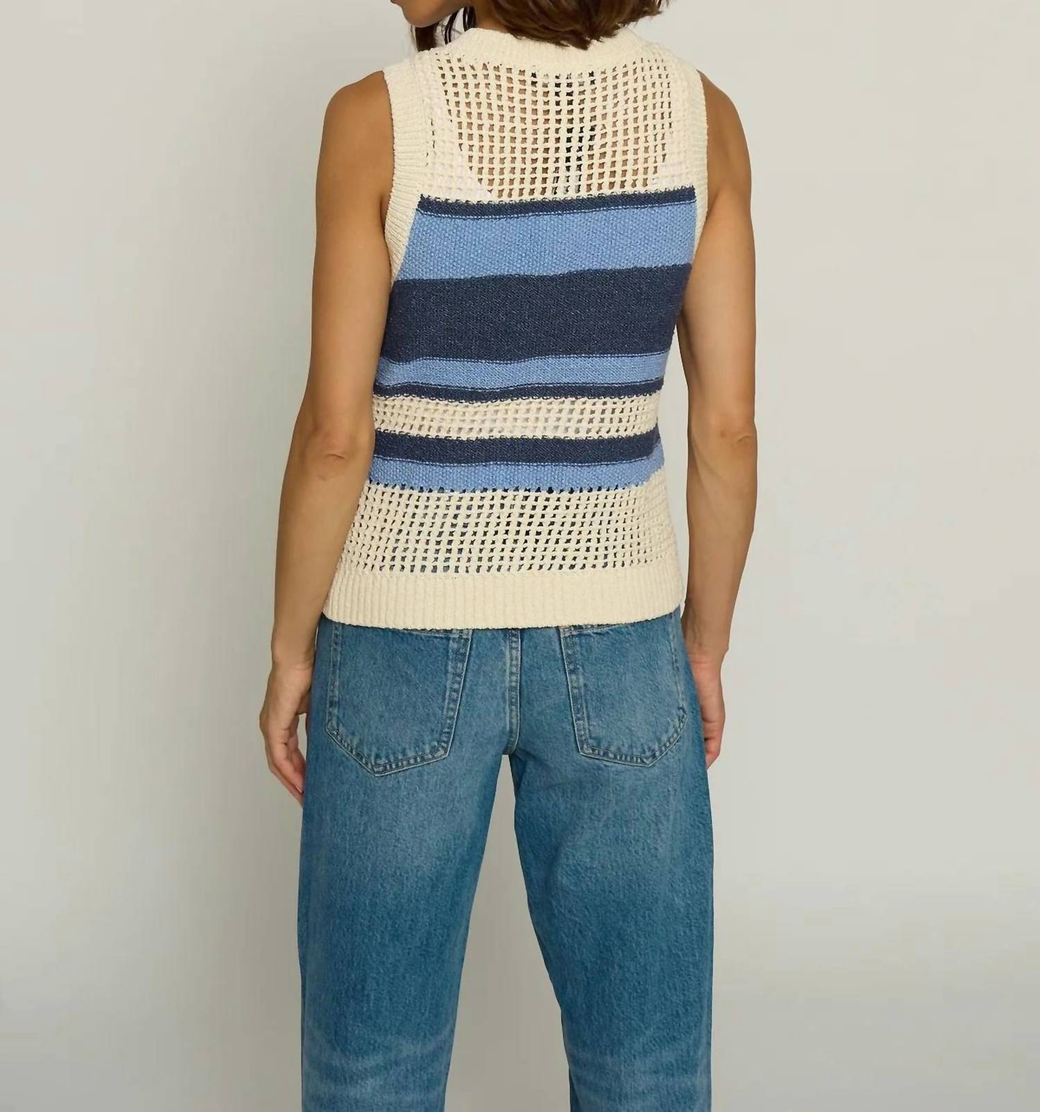 Central Park West - Textured Stripe Tank
