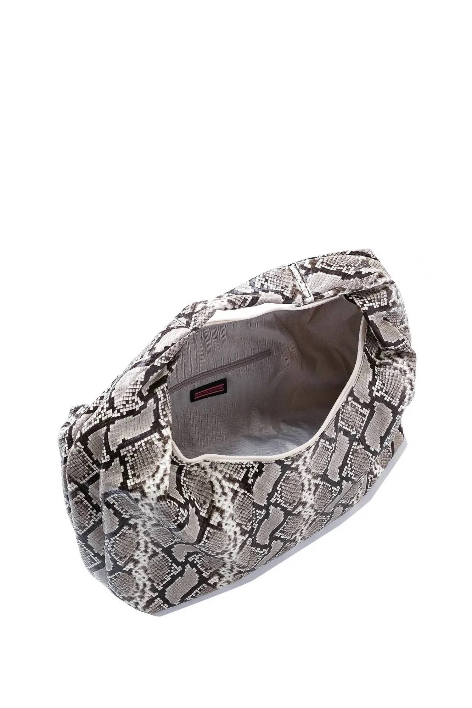 HAUTE SHORE Women's Loren Hobo Bag in natural python - women's bag - alternate view
