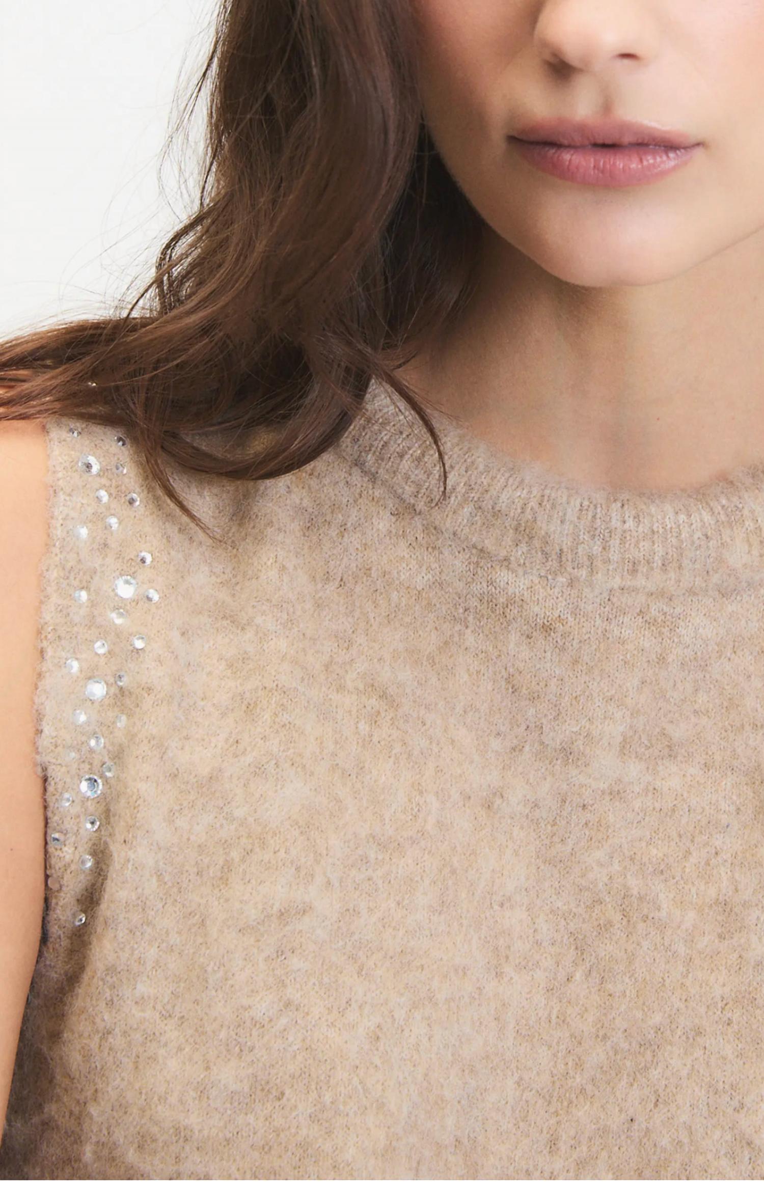Deluc - Myles Rhinestone Embellished Sweater Vest