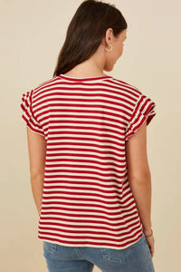 Hayden La - ALL AMERICAN STRIPED TOP