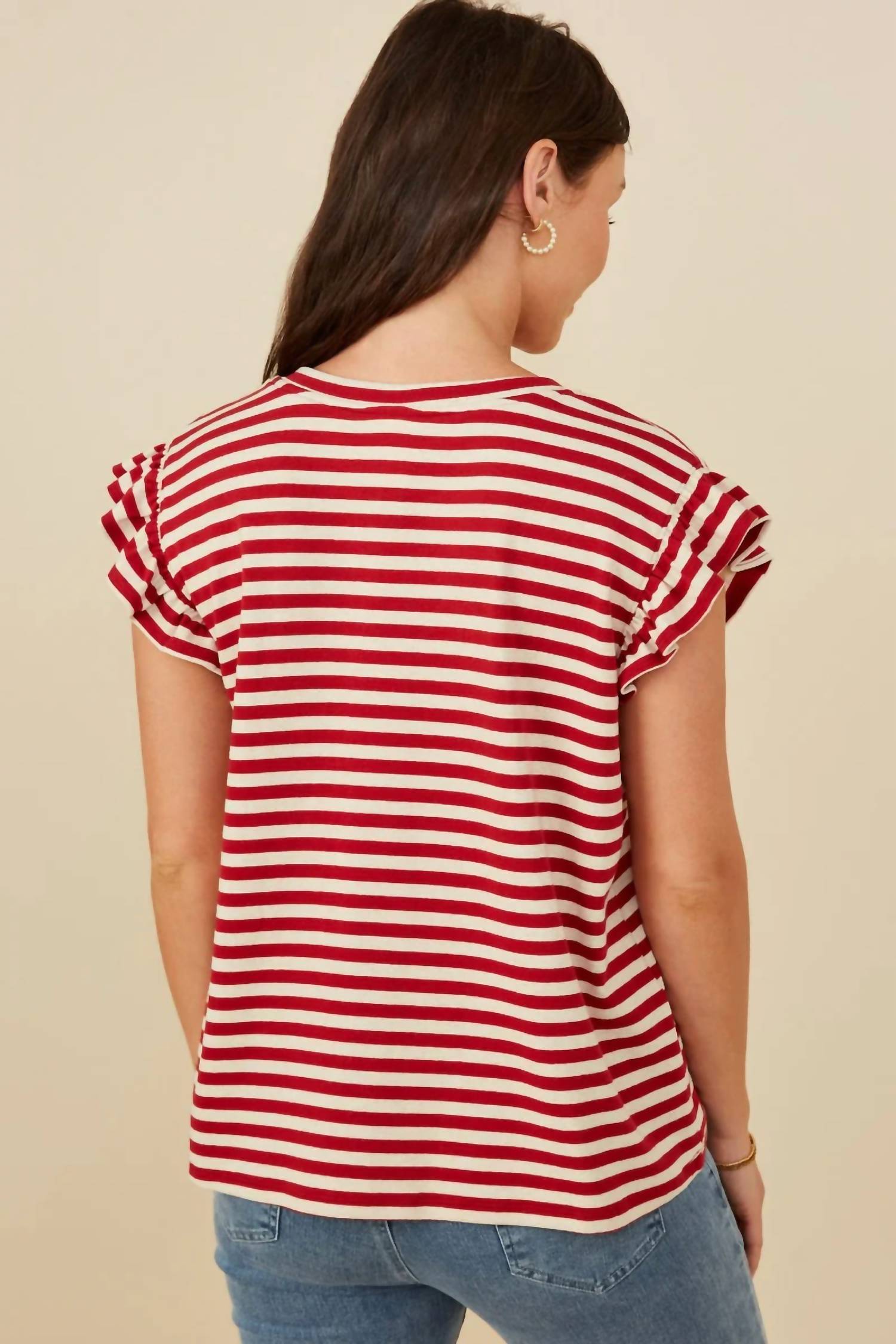 Hayden La - ALL AMERICAN STRIPED TOP