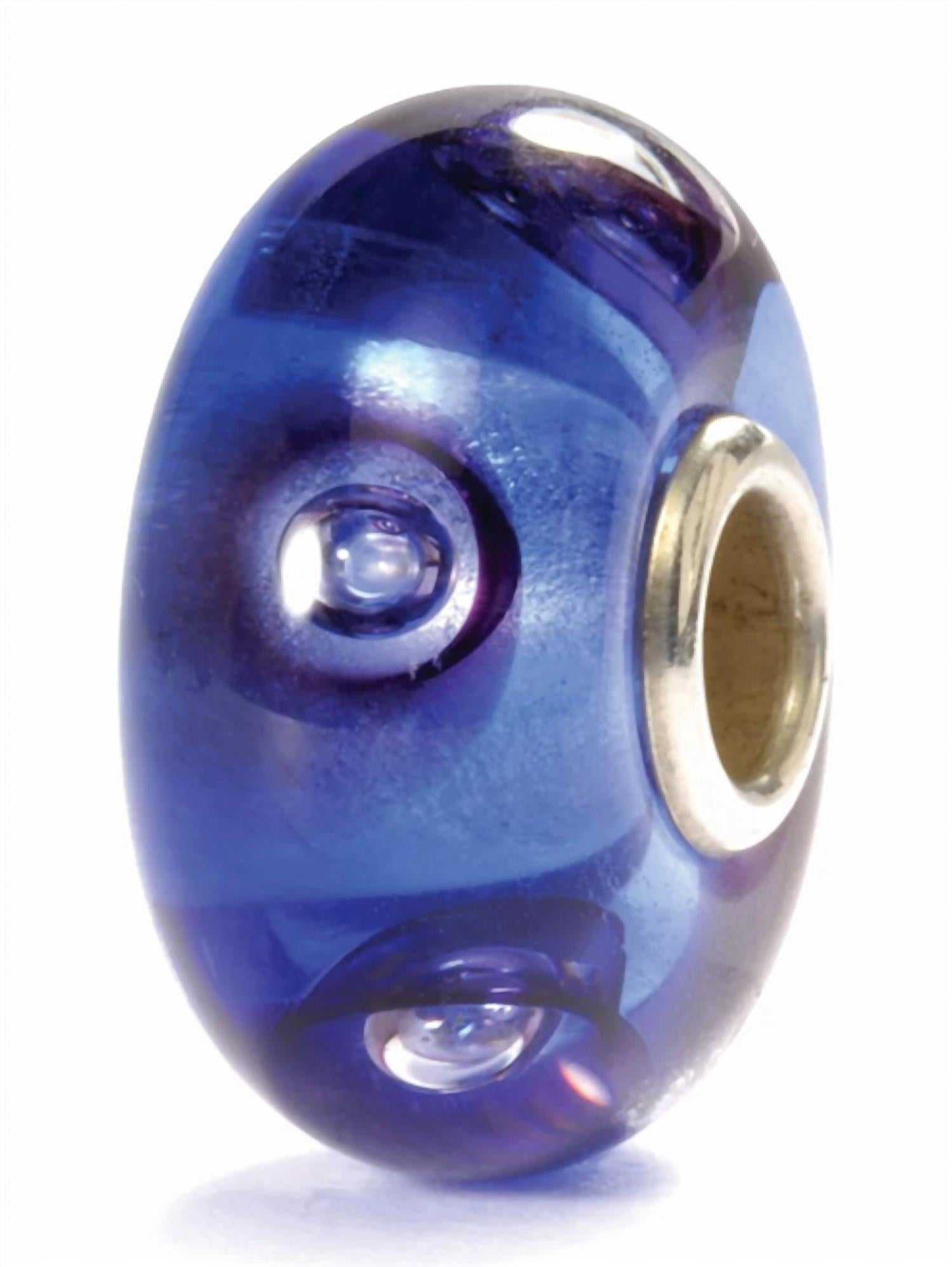 Trollbeads Women's Bubbles Glass Bead Charm in blue - women's accessory