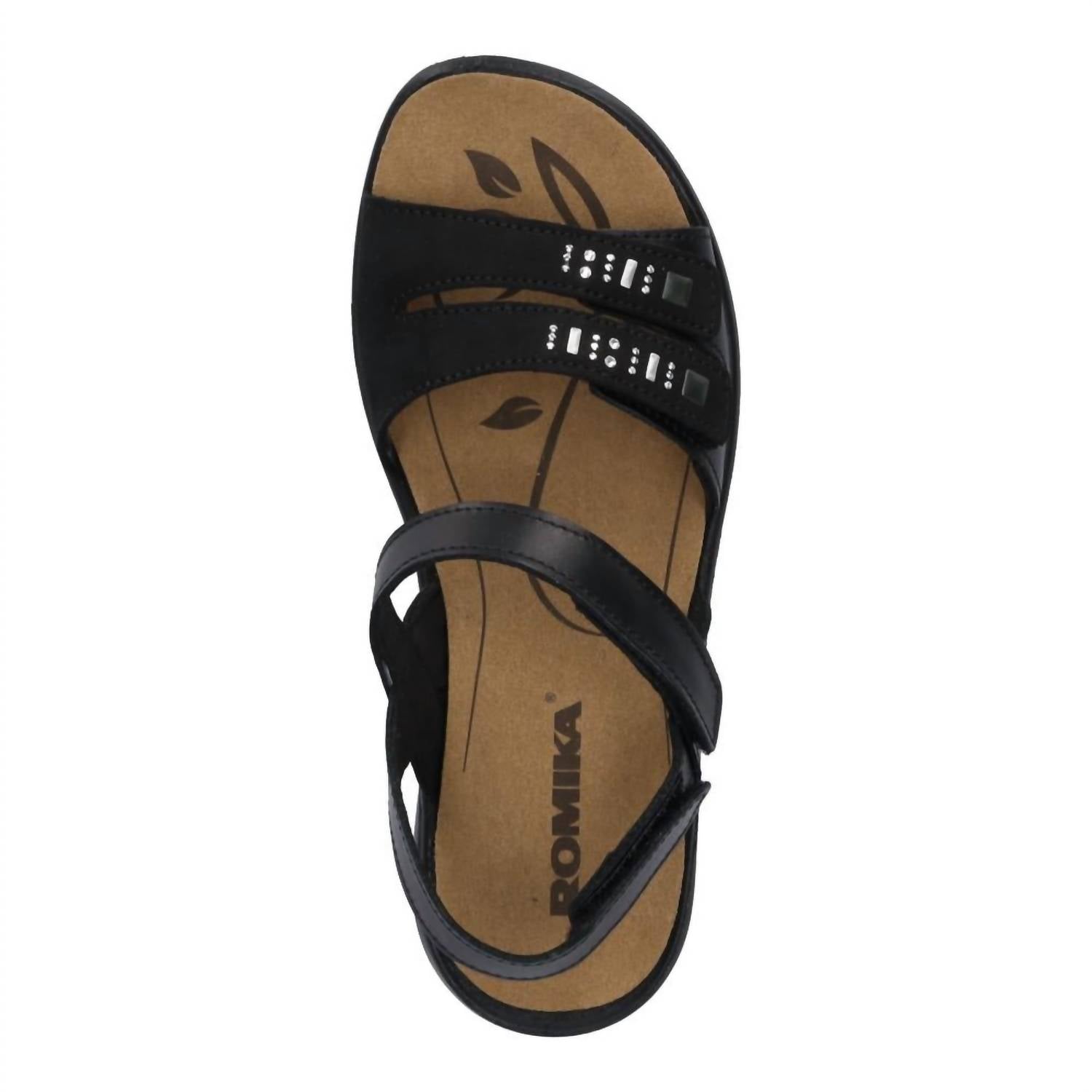 Romika USA Women's Ibiza 86 Leather Sandals in black - women's sandal - view 6
