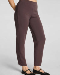 Spanx Airessential Slim Straight Pant in dark cacao - women's pants