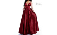 Karishma Creations Women's A-line Prom Dress in wine - women's dress