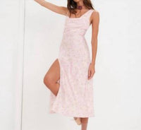 for Love & Lemons Ilana Midi Dress in pink - women's dress - alternate view