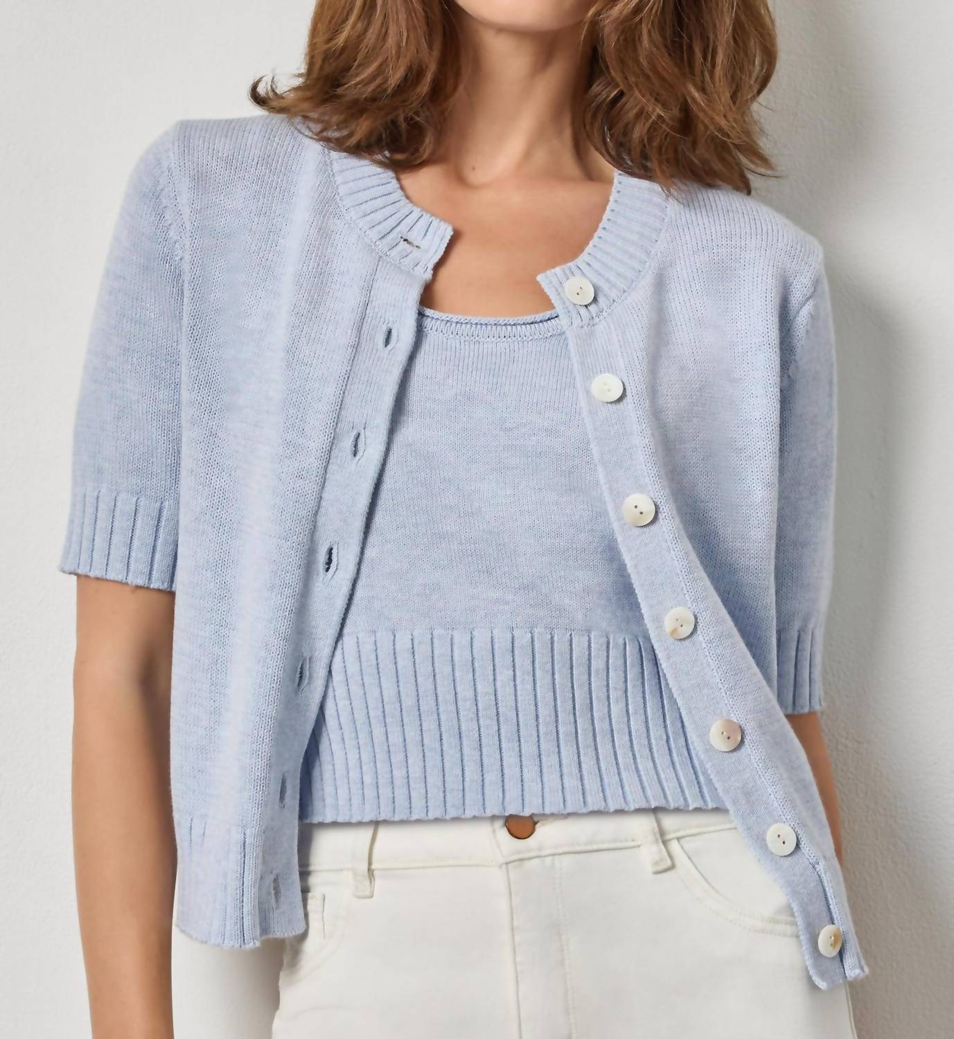 Lilla P - Elbow Sleeve Cardigan