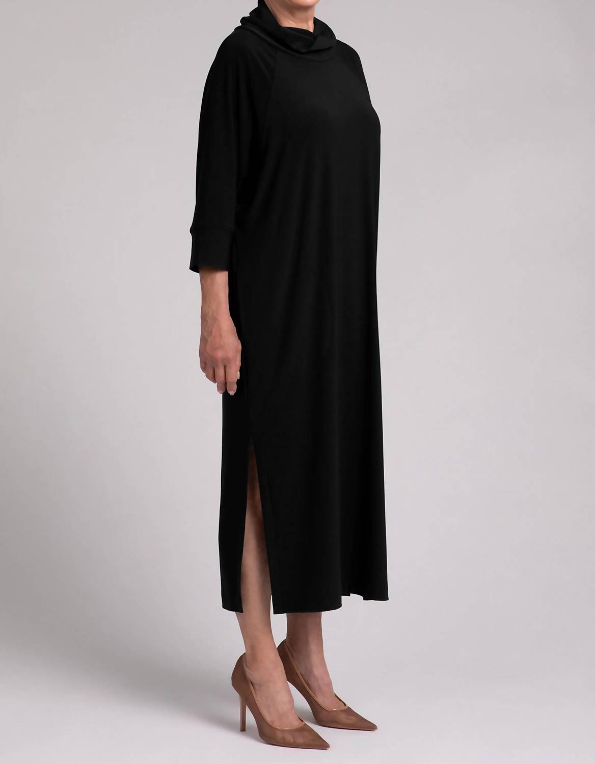 Sympli - Raglan Funnel Neck Dress