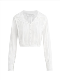 Favorite Daughter - Cropped Button Down Daisy Top