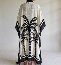 Journey XX Women's Rebecca Linen Kaftan in beige - women's dress - detail view