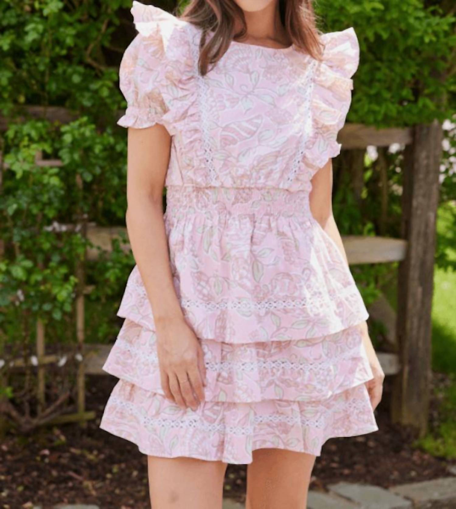 Sail To Sable - Flutter Sleeve Mini Dress