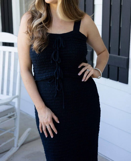 Miou Muse - Nova Crochet Knit Midi Skirt Set