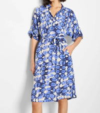 Nic + Zoe - Shibori Stone Belted Devon Midi Dress