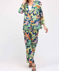 Fate - Jungle Print Satin Blazer