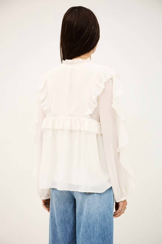 Ba&Sh - Nils Long Sleeve V-neck Blouse