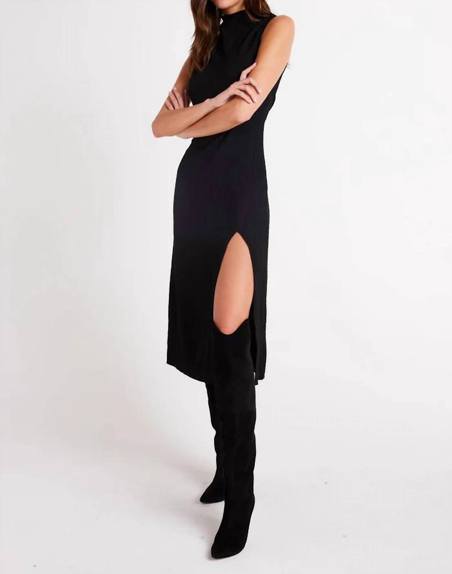 Bella Dahl - Mock Neck Midi Dress With Slit
