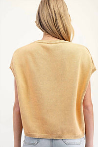 Ee:Some - Washed Peace Sign Sweater