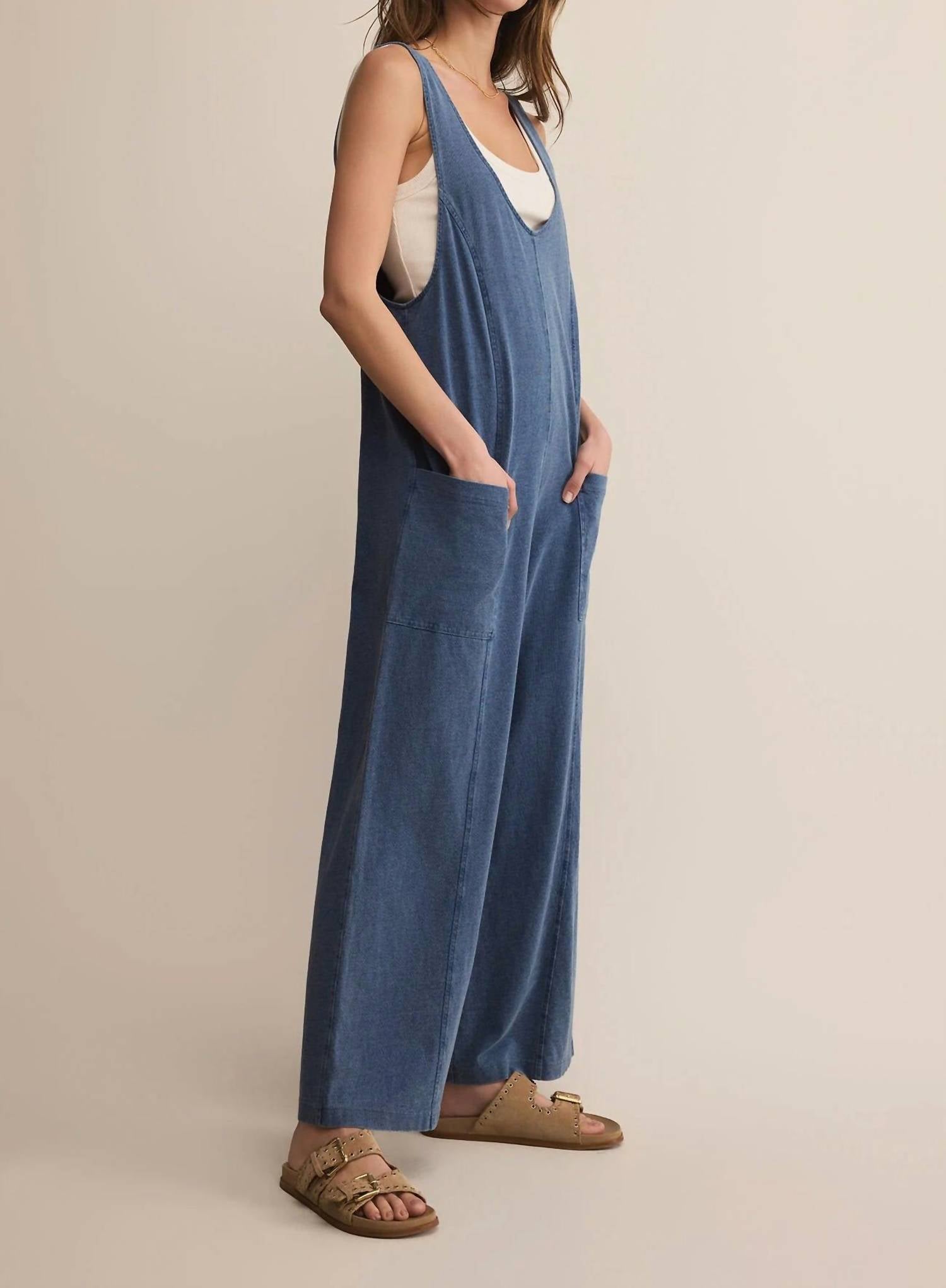 Z Supply - Brasila Denim Jumpsuit