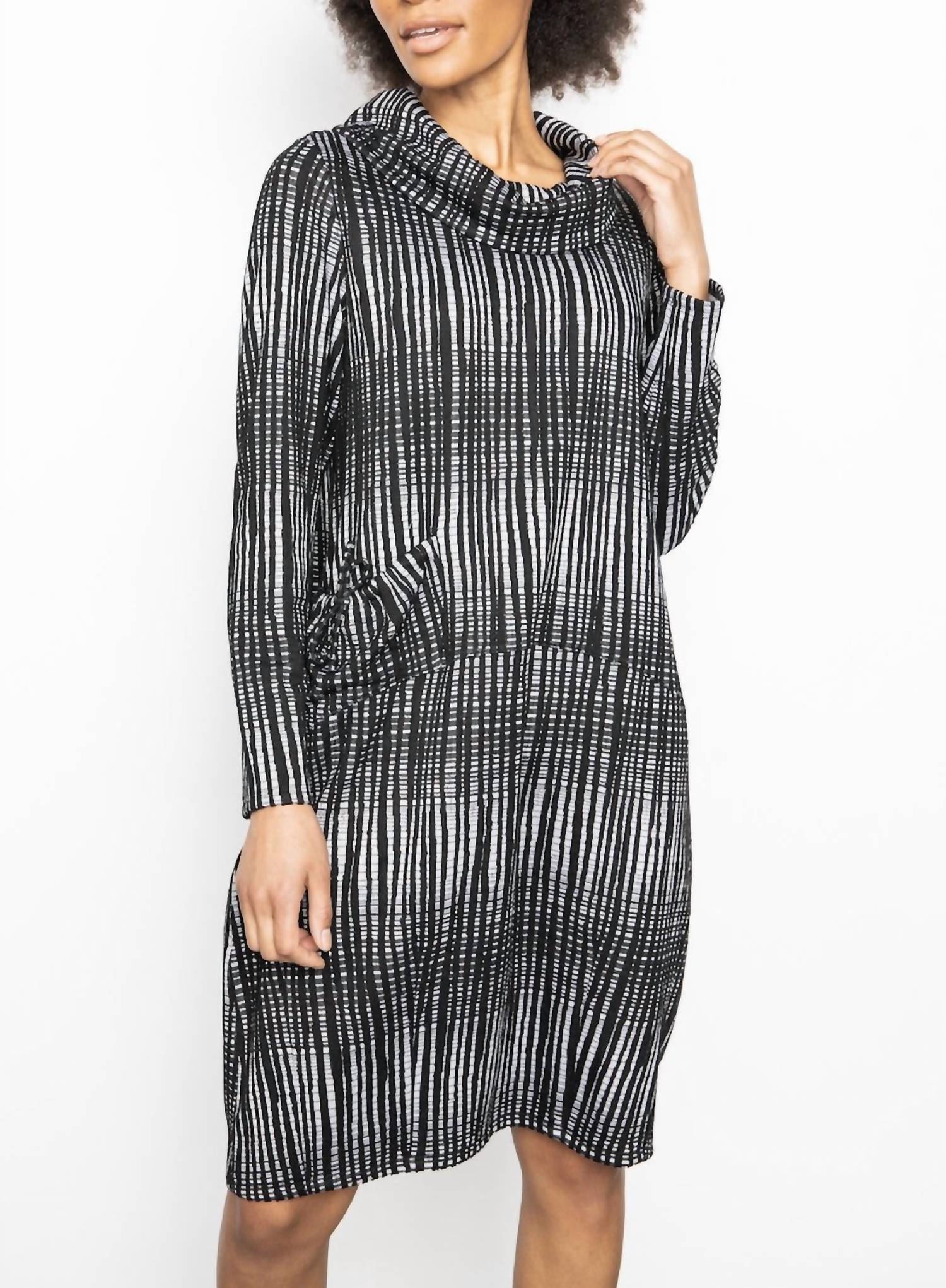 Liv By Habitat - Graphic Grid Drawstring Pocket Dress