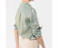 Ann Mashburn - Foil-printed Safari Shirt